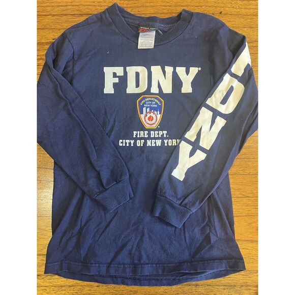 Boys FDNY Fire and NYPD Police Shirts Size Medium 6/7 Lot Dress Up Play Costume - Picture 5 of 13